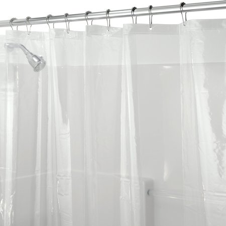 B & K iDesign 72 in. H X 72 in. W Clear Solid Shower Curtain Liner PEVA 12052